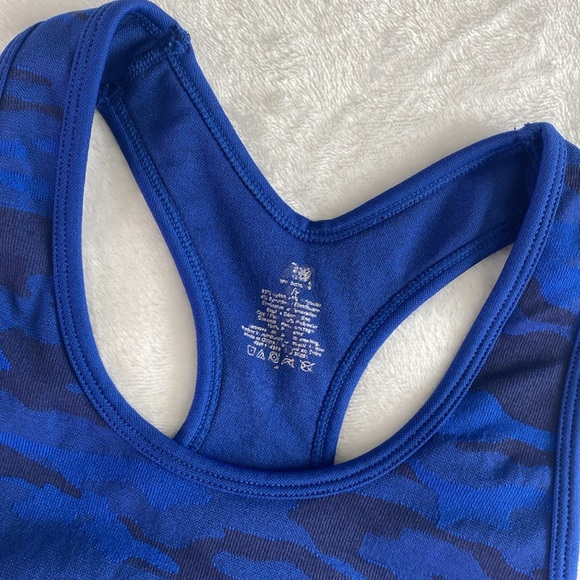 New Balance blue camo sports racerback bra - Picture 3 of 16